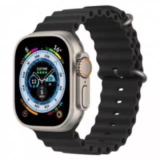 Силиконовый ремешок Ocean Band для Apple Watch 38/41 (Черный)