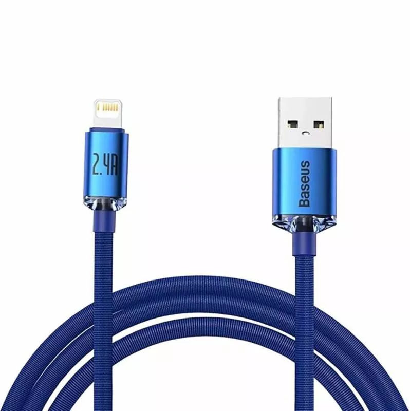 Кабель Baseus 2.4A USB/Lightning  1.2м (CW-FXP) Синий