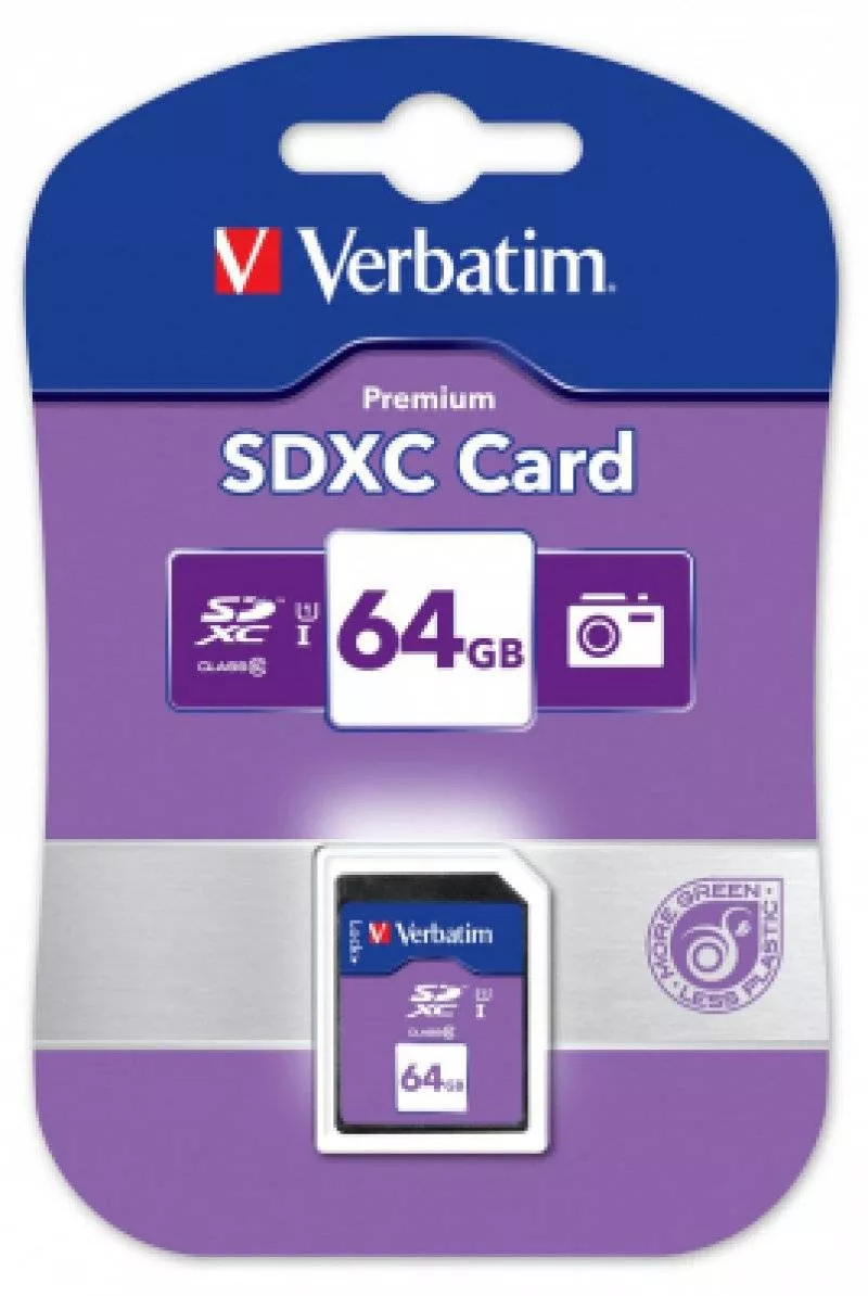 Карта памяти Verbatim SDXC Class 10 UHS-1 64Gb