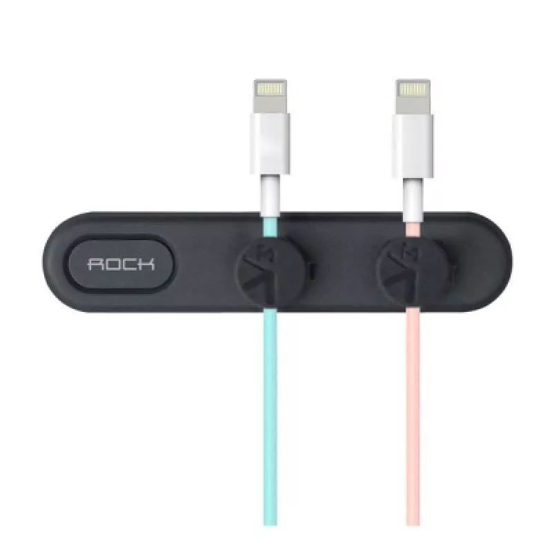 Магнитный держатель-зажим Rock M1 Magnetic Cable Clip (Black)