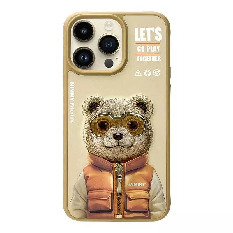 Чехол для iPhone 16 Pro Max Nimmy Friends (коричневый)