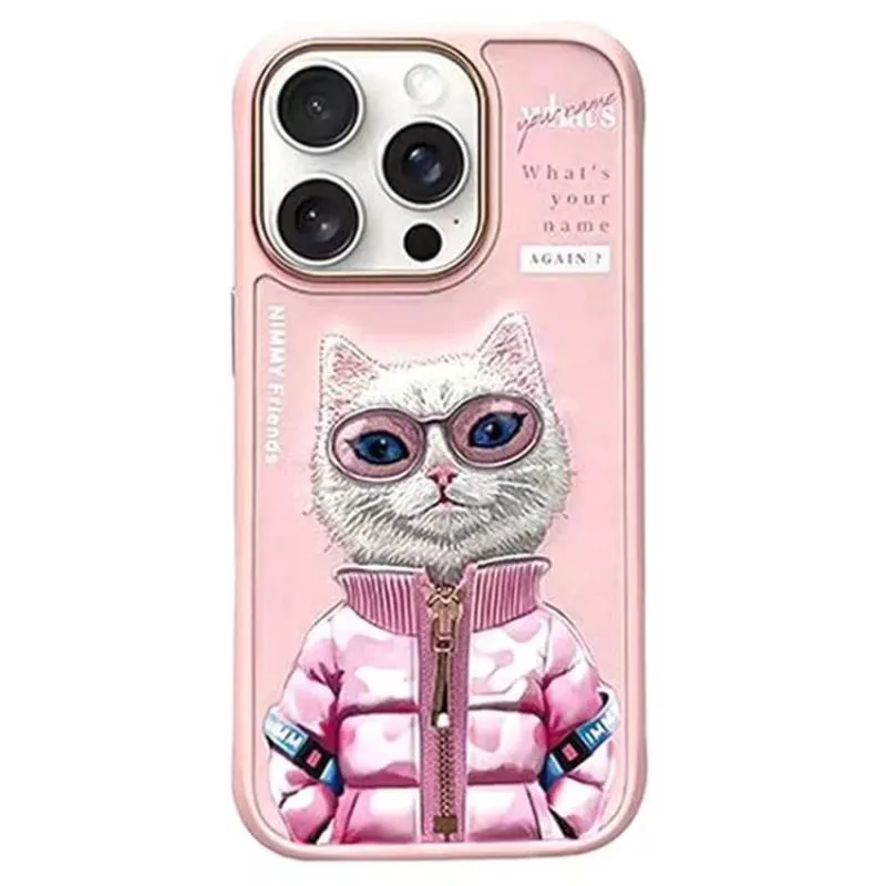 Чехол для iPhone 16 Pro Max Nimmy Friends (розовый)