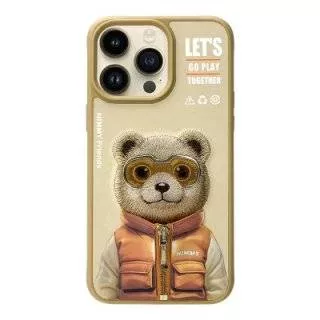 Чехол для iPhone 16 Pro Nimmy Friends (коричневый)