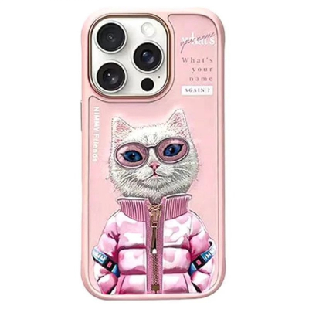 Чехол для iPhone 16 Pro Nimmy Friends (розовый)