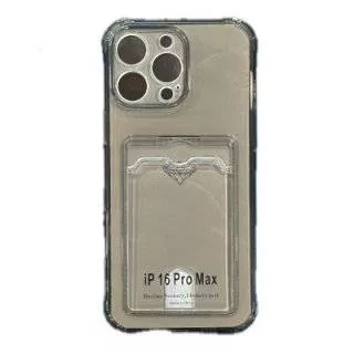 Чехол для iPhone 16 Pro с отделом под карту (Затемненный)