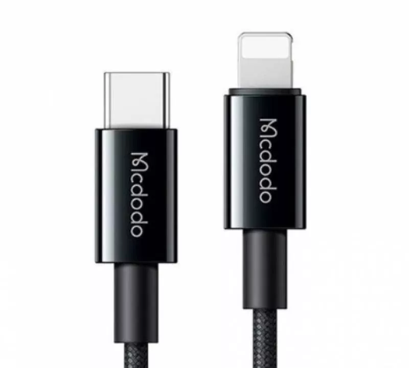 Кабель McDodo 3A Type C/Lightning 1,2m Черный (CA-2761)