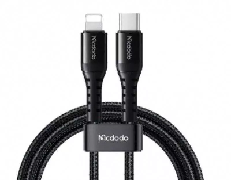 Кабель McDodo 3A Type C/Lightning 1,2m Черный (CA-5631)