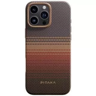Противоударный чехол Pitaka Military-Grade Protective Case для iPhone 16 Pro Max (Sunset)