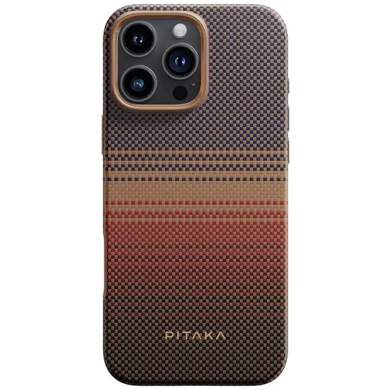 Противоударный чехол Pitaka Military-Grade Protective Case для iPhone 16 Pro Max (Sunset)