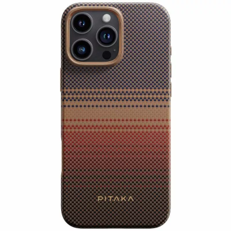 Противоударный чехол Pitaka Military-Grade Protective Case для iPhone 16 Pro (Sunset)