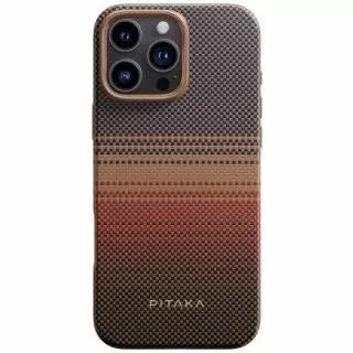 Противоударный чехол Pitaka Military-Grade Protective Case для iPhone 16 Pro (Sunset)