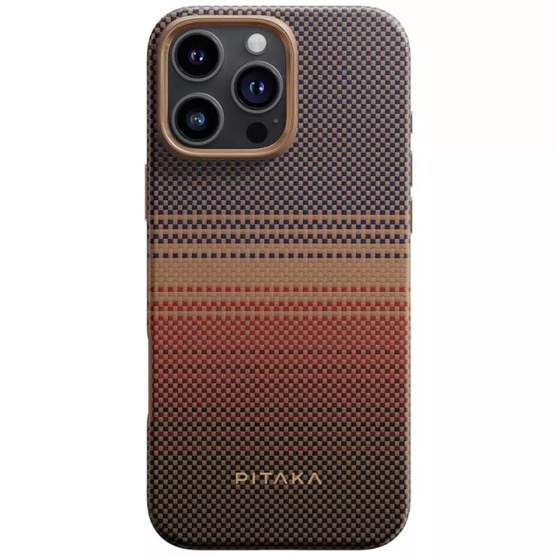 Противоударный чехол Pitaka Military-Grade Protective Case для iPhone 16 Pro (Sunset)
