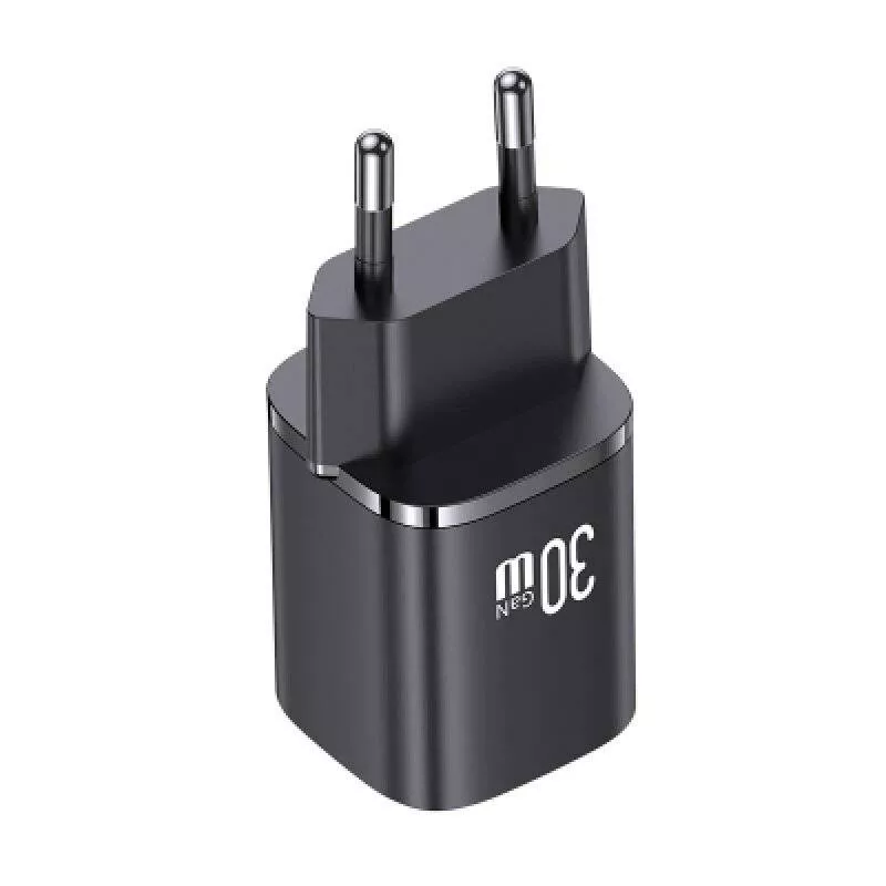 Сетевой адаптер USAMS GaN 30W Type-C/USB (US-CC254) Черный
