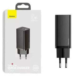 Сетевой адаптер Baseus GaN2 Lite USB - Type-C 65W Черный (CCGAN2L-B01)
