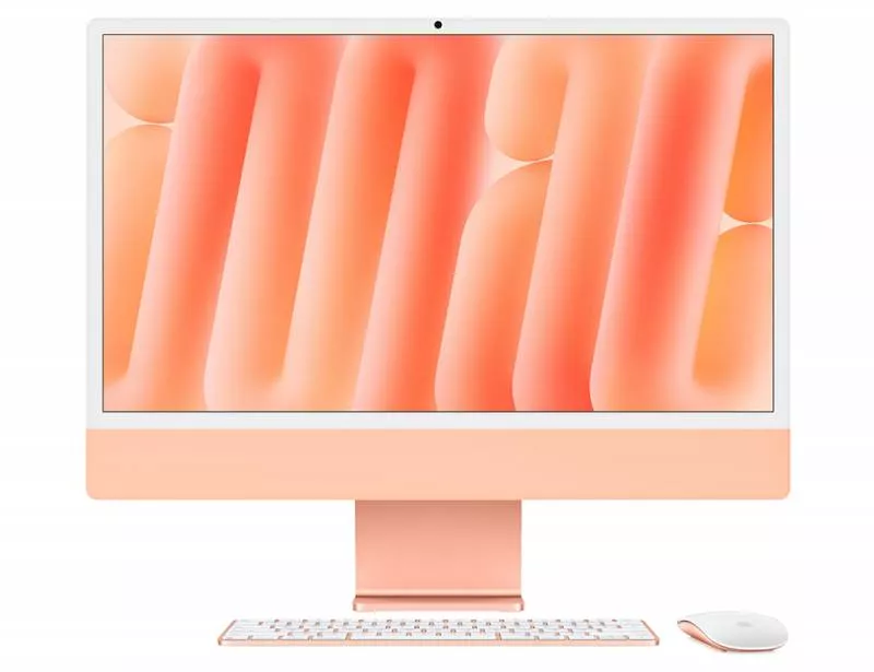 Моноблок Apple iMac 24 (M4/24"/16Gb/256Gb/8CPU/8GPU) 2024 Orange (для других стран)