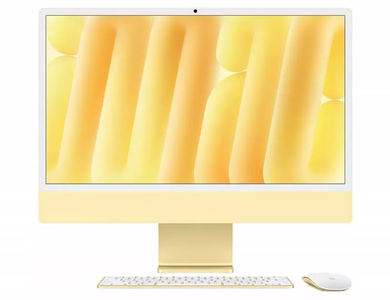 Моноблок Apple iMac 24 (M4/24"/16Gb/256Gb/8CPU/8GPU) 2024 Yellow (для других стран)