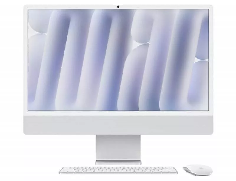 Моноблок Apple iMac 24 (M4/24"/16Gb/256Gb/10CPU/10GPU) 2024 Silver (для других стран)