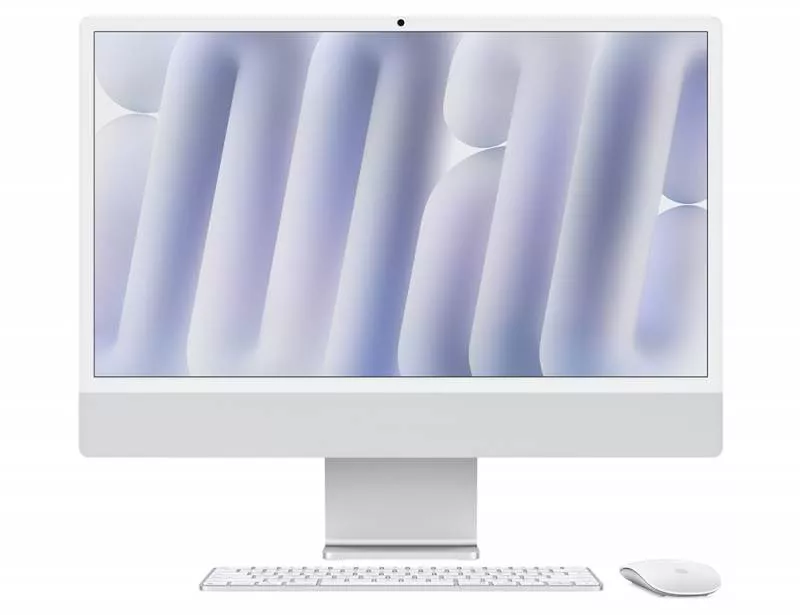 Моноблок Apple iMac 24 (M4/24"/24Gb/256Gb/8CPU/8GPU) 2024 Silver (для других стран)