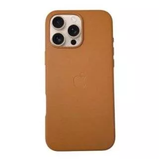 Накладка Leather Case for iPhone 16 Copy (Brown)