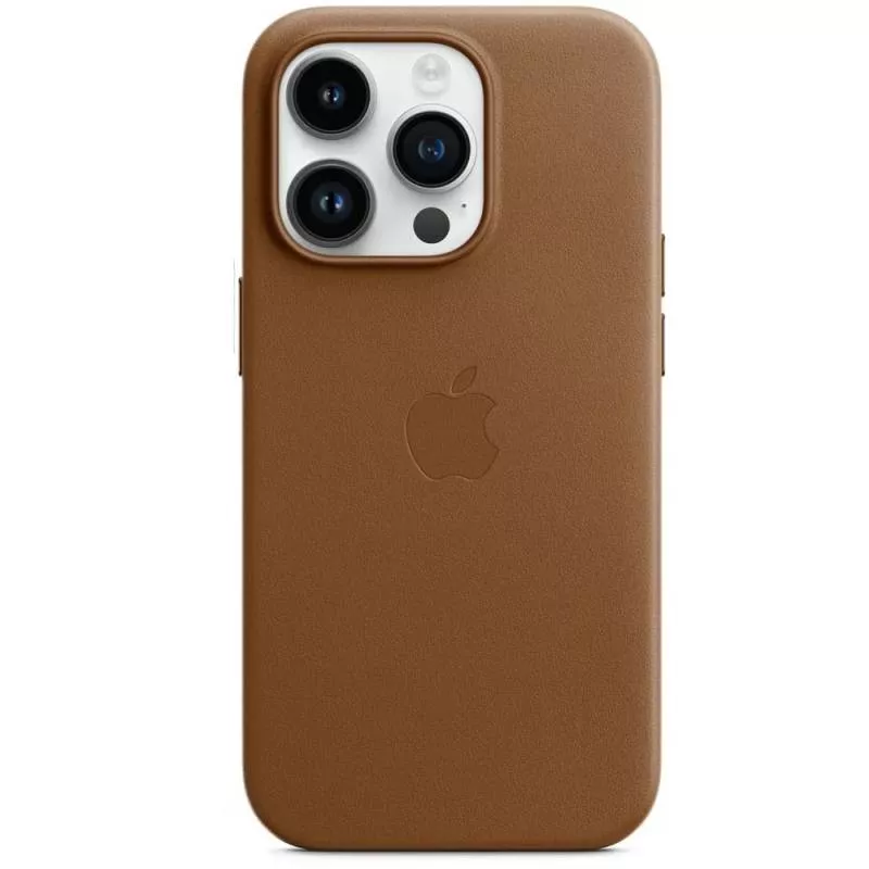 Чехол Leather Case для iPhone 16 Pro Copy (Brown)