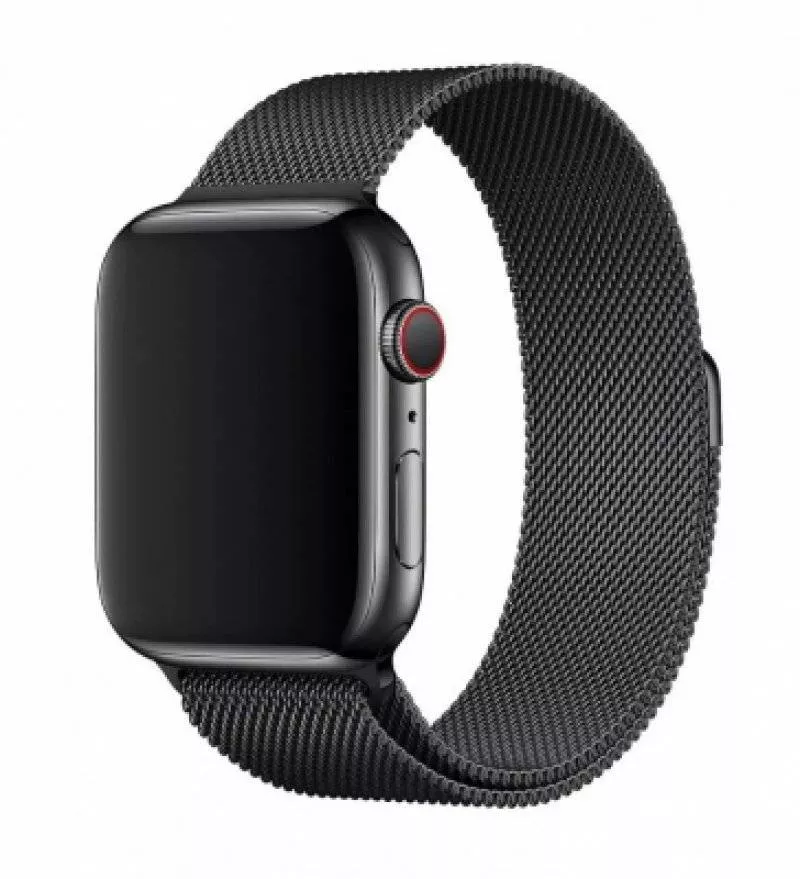 Ремешок Apple Watch 42/44/45/49 mm Milanese Loop (Black)