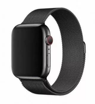 Ремешок Apple Watch 42/44/45/49 mm Milanese Loop (Black)