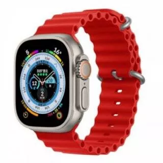 Силиконовый ремешок Ocean Band для Apple Watch 42/45/49 мм (Красный)
