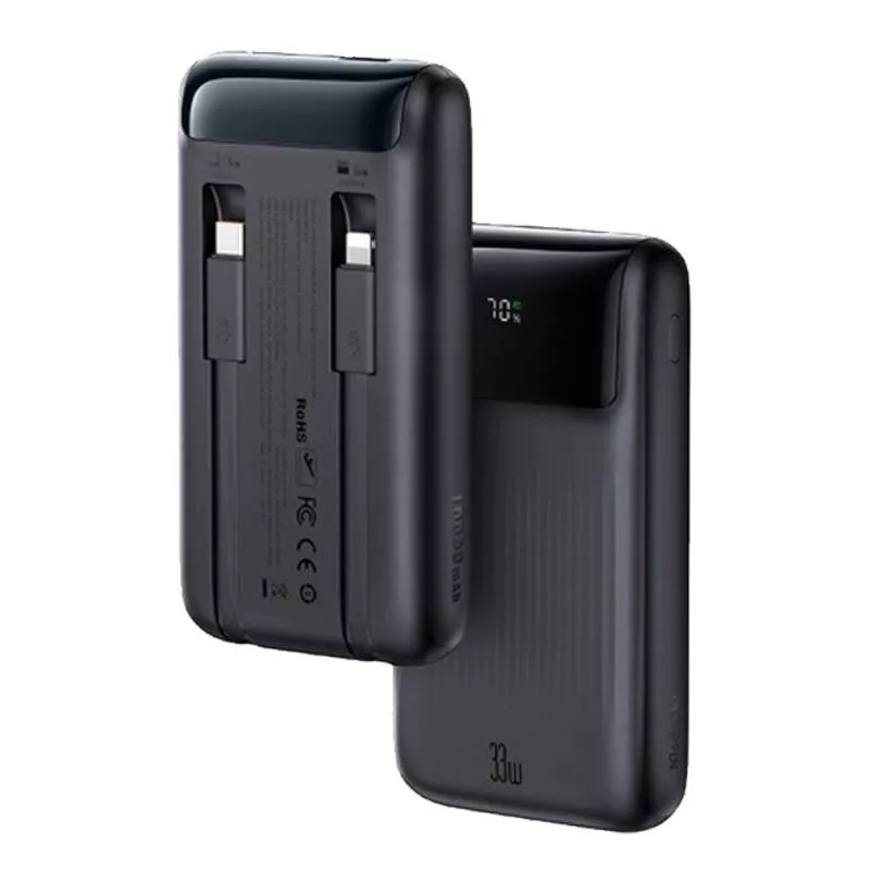 Внешний аккумулятор Mcdodo 10000mAh 33W + Кабель Type-C/Lightning (MC-0231) (Черный)
