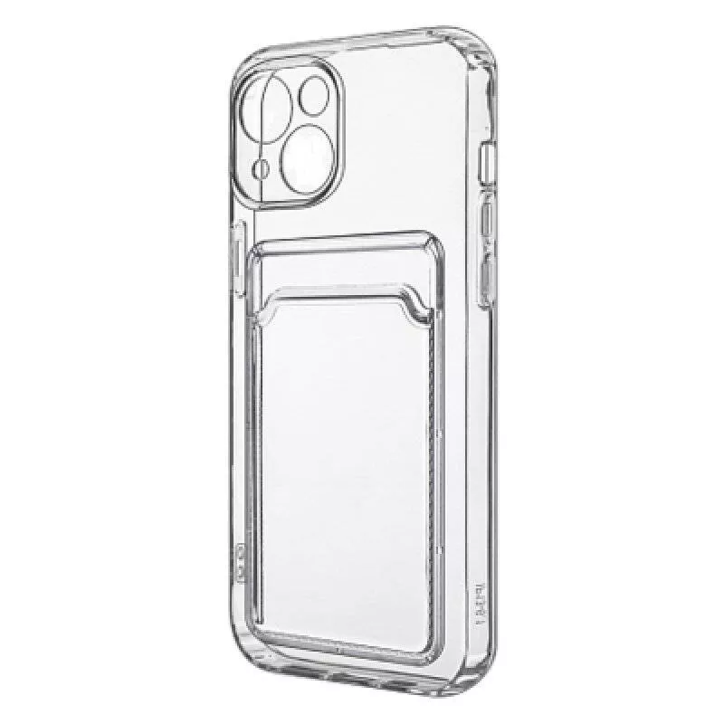 Силиконовый чехол для iPhone 14 с отделом под карту