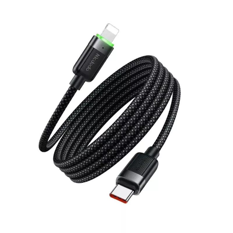 Кабель McDodo 36W Type-C/Lightning 1,2m Черный (CA-2010)