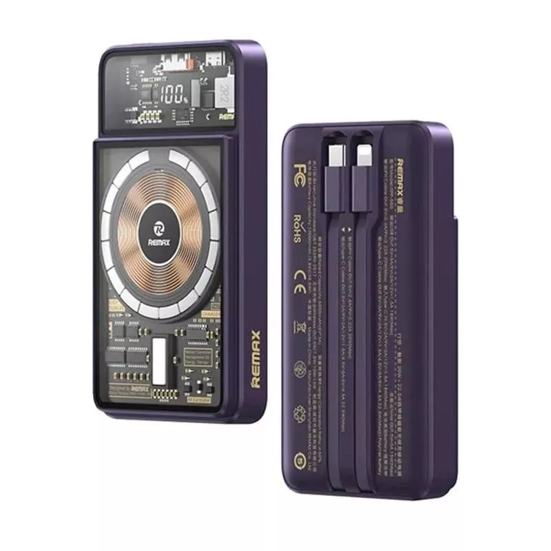 Внешний аккумулятор Remax RPP-580 MagSafe 22,5W 10000mAh (Purple)