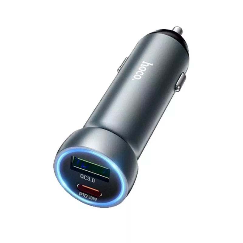 Автомобильное зарядное устройство Hoco Z54A Intelligent balance USB/Type-C 48w