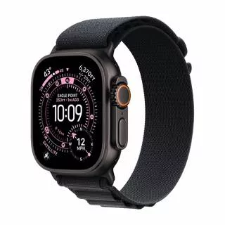 Часы Apple Watch Ultra 3 49 мм, Black Titanium Case with Black Alpine Loop, размер L (для других стран)
