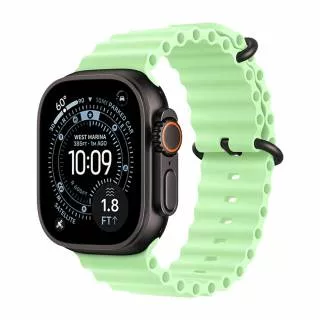 Часы Apple Watch Ultra 3 49 мм, Black Titanium Case with Neon/Green Ocean Band (для других стран)