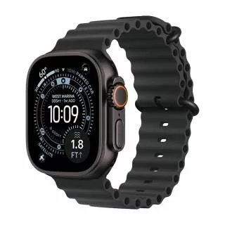 Часы Apple Watch Ultra 3 49 мм, Black Titanium Case with Black Ocean Band (для других стран)