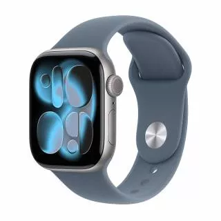 Часы Apple Watch Series 11 46 мм, корпус из алюминия цвета «Серый космос», спортивный ремешок M/L цвета «Синий якорь» (для других стран)