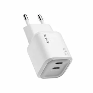 Сетевой адаптер Mcdodo (CH-1001) Gan 45W Type-C/Type-C (White)