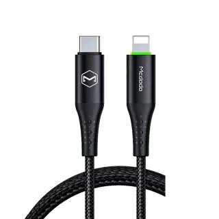 Кабель McDodo 36W Type-C/Lighning 1,8m Черный (CA-7361)