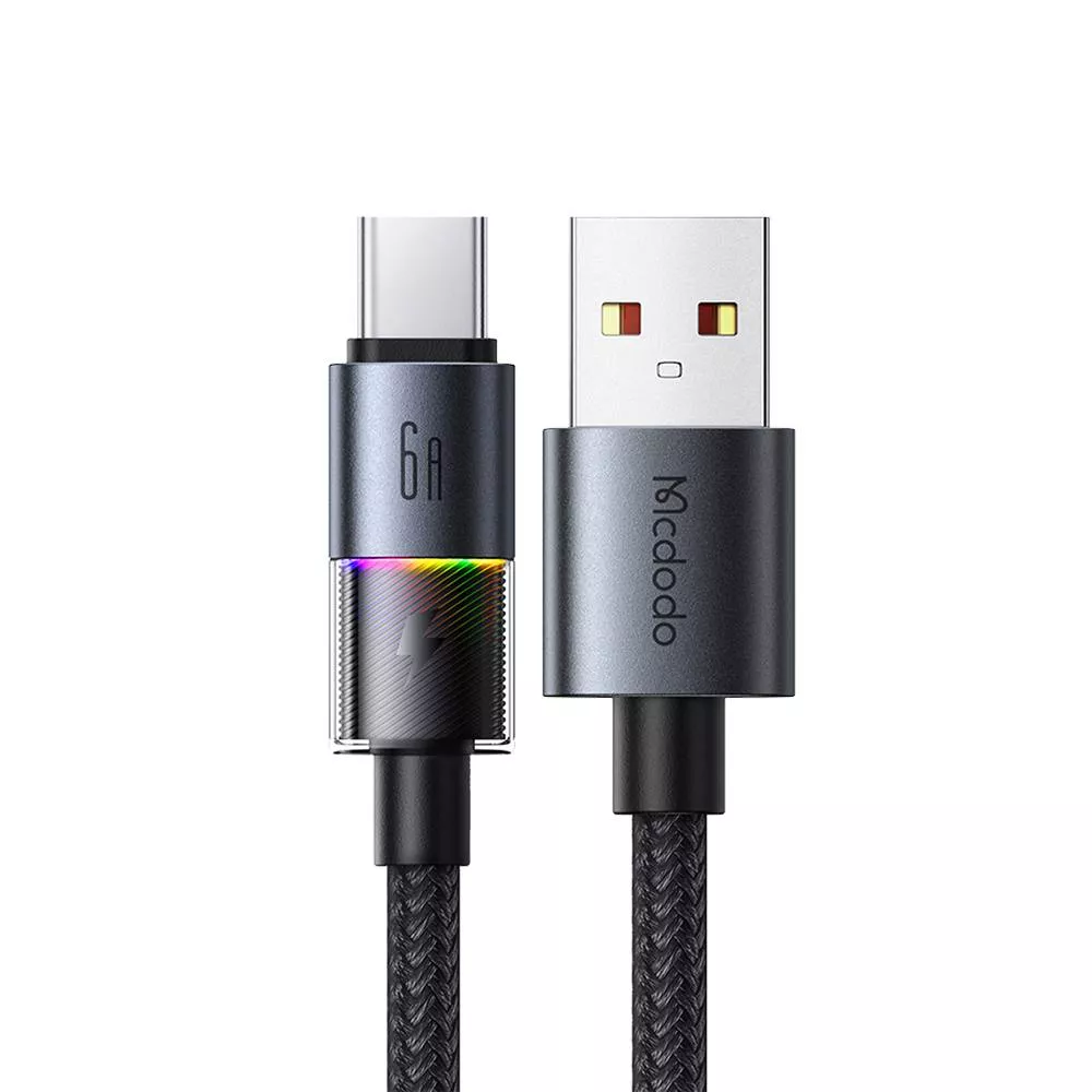 Кабель McDodo 6A USB-A/Type-C 1,2m черный (CA-818)