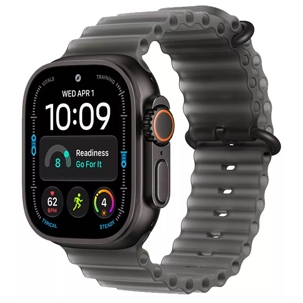 Часы Apple Watch Ultra 4 49 мм, Black Titanium Case with Translucent Black Ocean Band (для других стран)
