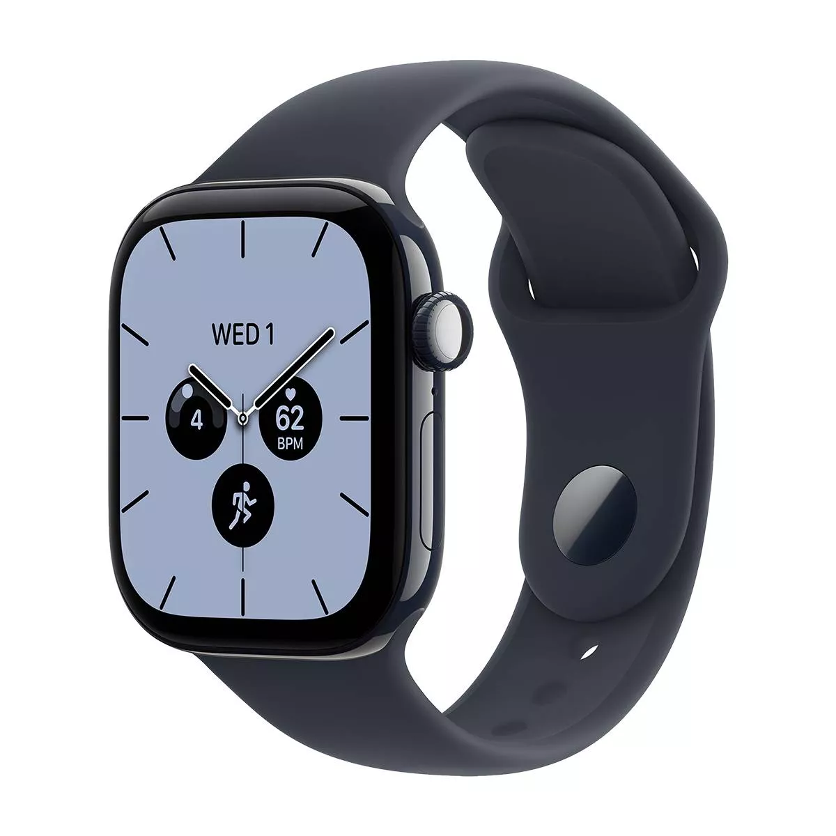 Часы Apple Watch Series 12 42 мм, корпус из керамики цвета «Темно-синий», спортивный ремешок S/M цвета «Темно-синий» (для других стран)