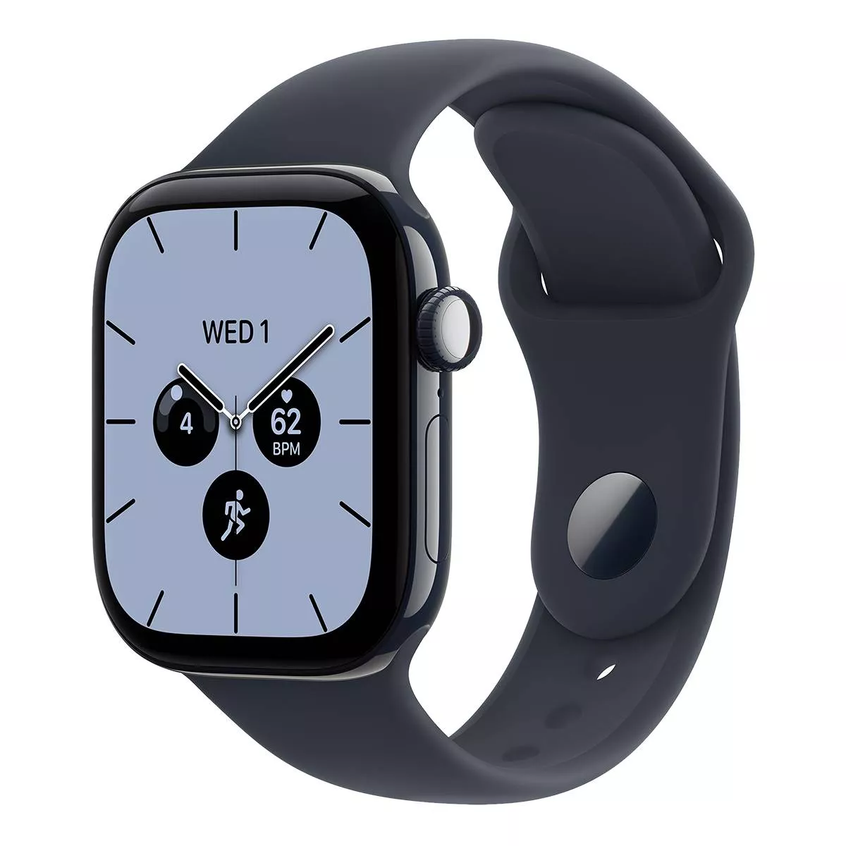 Часы Apple Watch Series 12 46 мм, корпус из керамики цвета «Темно-синий», спортивный ремешок M/L цвета «Темно-синий» (для других стран)