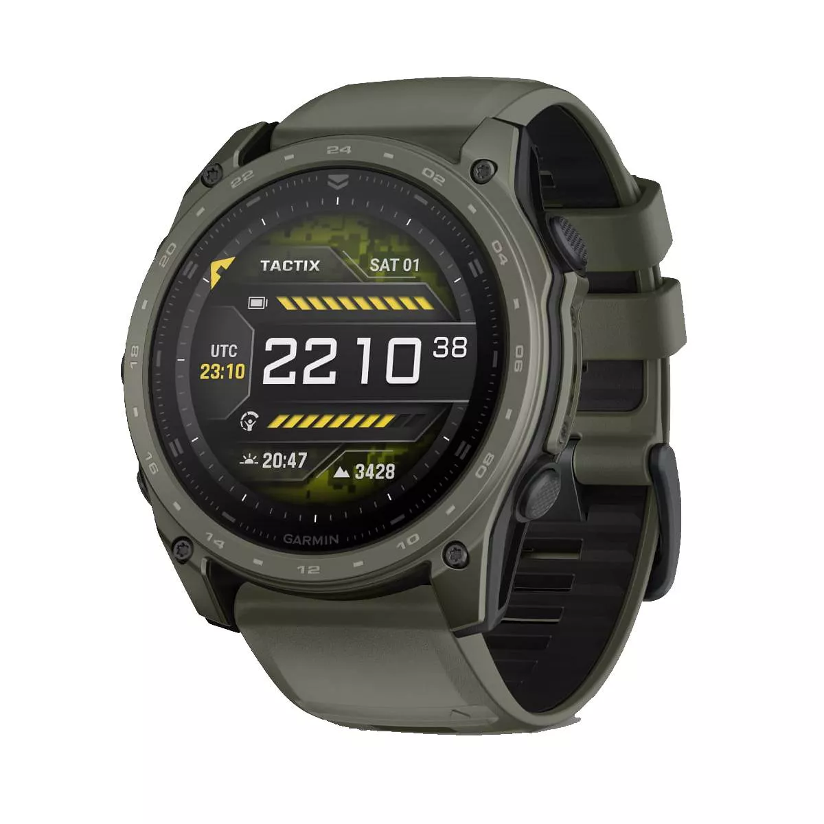 Часы Garmin tactix 8 51 mm, AMOLED, Cerakote Coating, olive gray