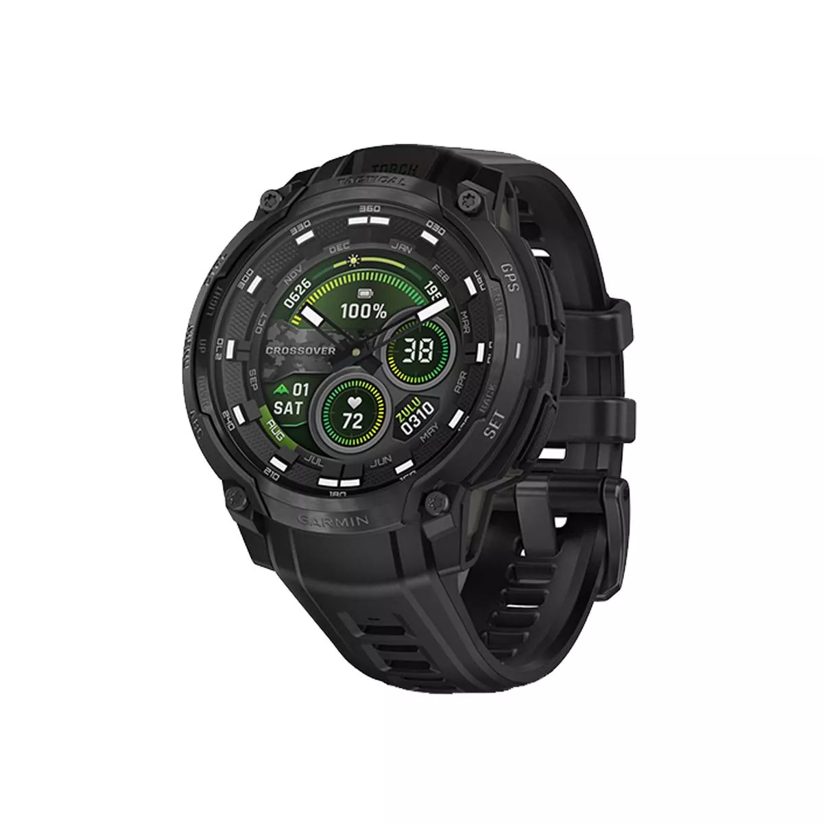 Часы Garmin Instinct Crossover AMOLED - Tactical Edition, black