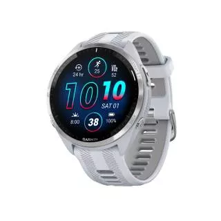Купить Часы Garmin  Forerunner 965 white, titanium bezel, with white strap