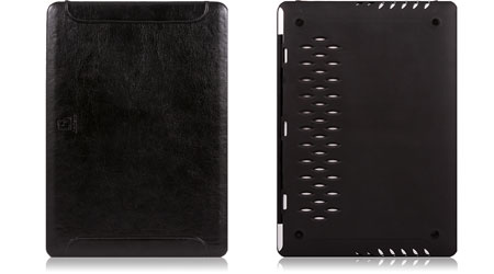 Накладка для Macbook Pro 15' Just Case Leather Shell (Черный)