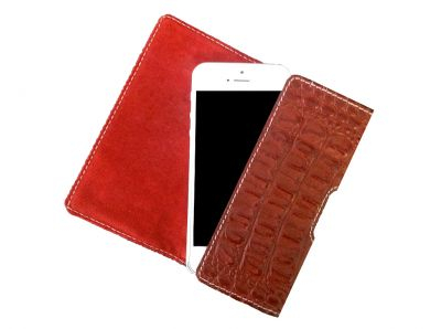 Кобура для Phone 5/5S SUBUS CreaCase, кожа (Красный, Кайман)