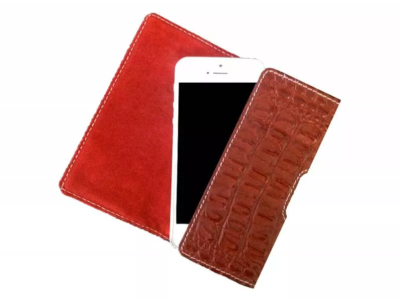 Кобура для Phone 5/5S SUBUS CreaCase, кожа (Красный, Кайман)