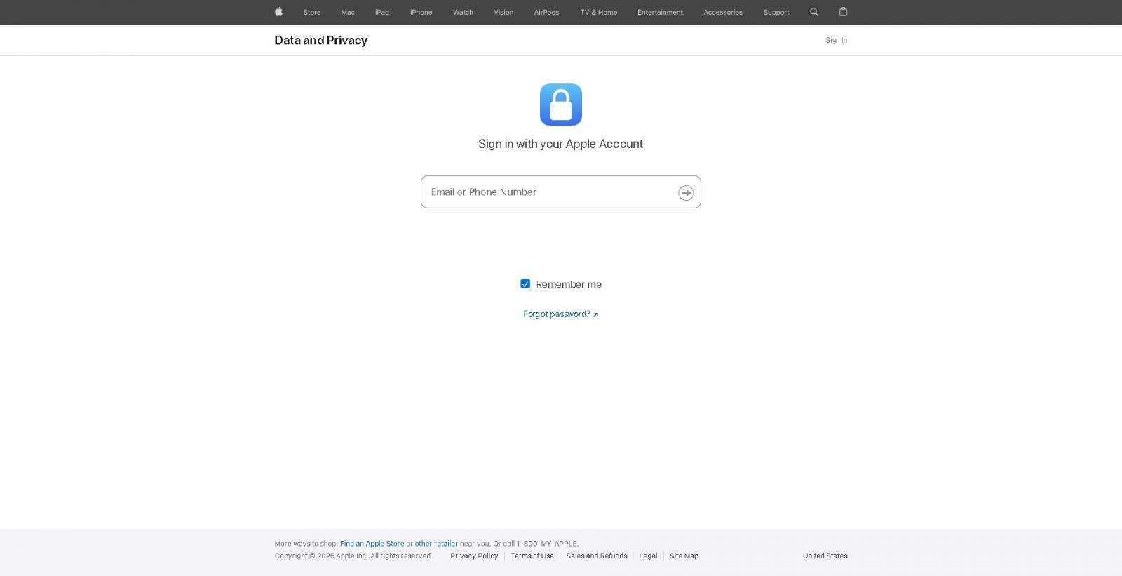 Вход в профиль Apple id