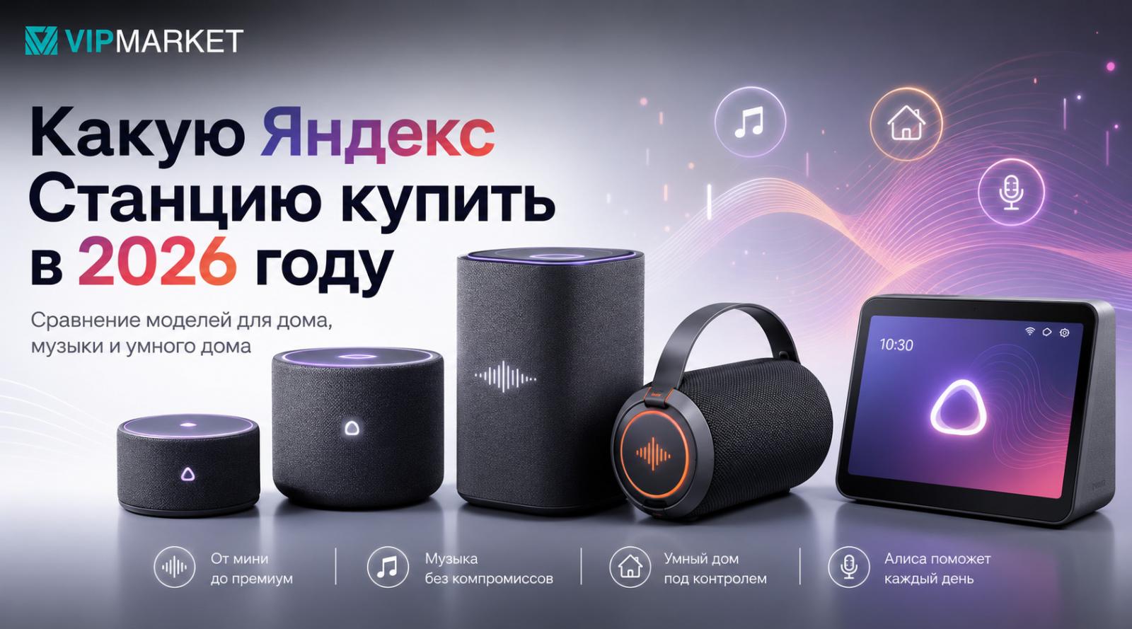 Какую Яндекс Станцию купить в 2026 году: сравнение моделей